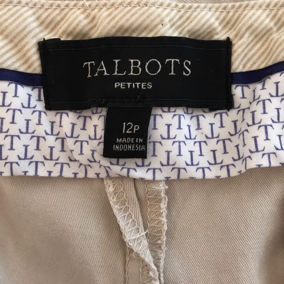 TALBOTS Cropped Chinos SIZE 12P - Picture 4 of 6